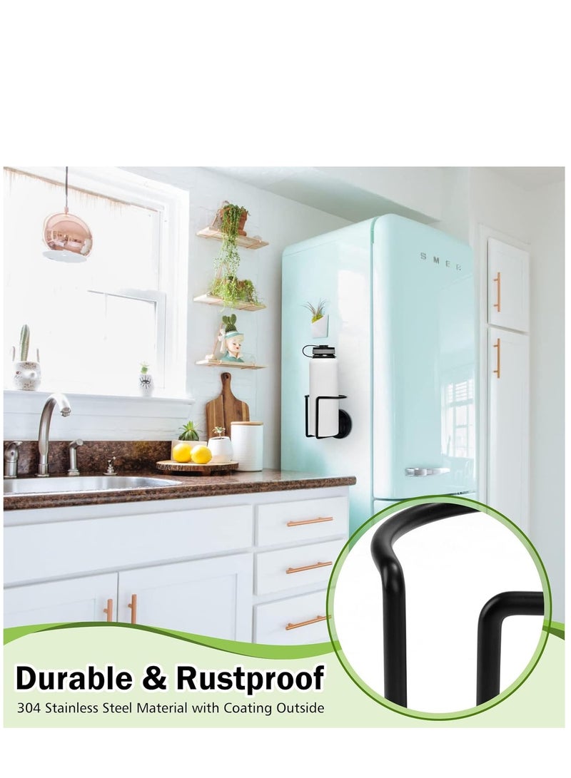 Barakah Magnetic Cup Holder, Portable Strong Magnetic Cup Caddy, Stainless Steel Magnetic Drink Holder for Tractor Mower Truck School Bus Refrigerator Treadmill, Magnet Can Holder on Metal Surface (Black) - Image 4