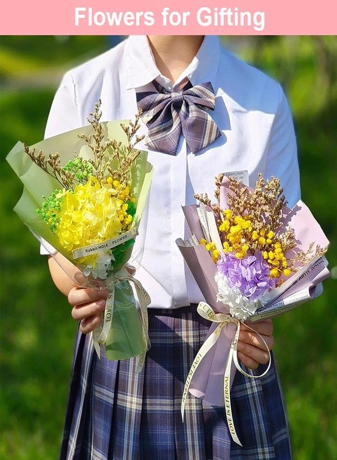 Hiflyer أزهار مجففة حقيقية للأعمال اليدوية، أزهار مجففة طبيعية مختلطة، أزهار مضغوطة طبيعية للمزهريات، أزهار مجففة للأعمال اليدوية، أزهار مجففة للراتنج، أزهار مجففة يمكنك صنعها بنفسك للزينة (وردي + بيج) - Image 3