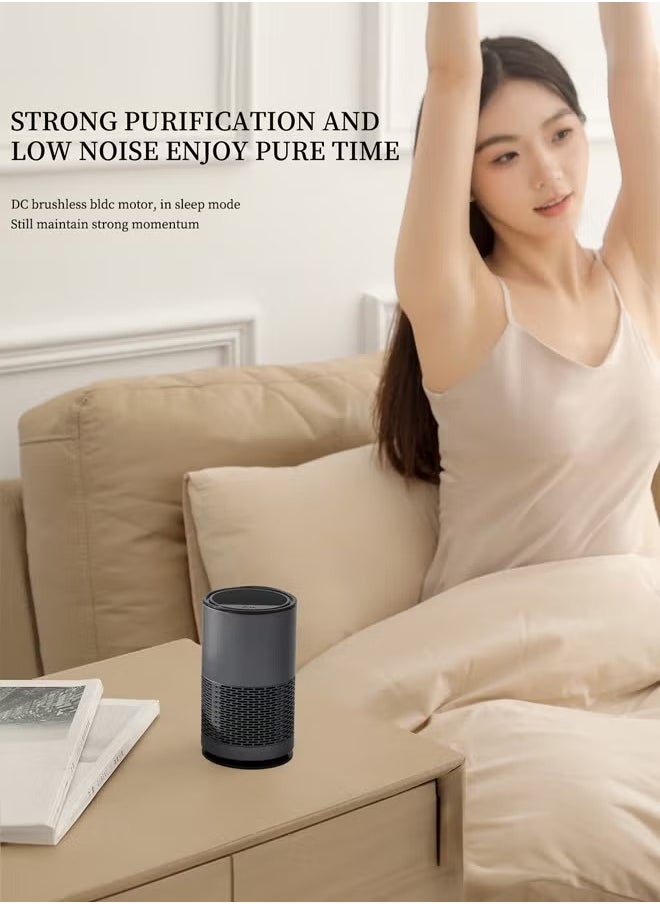 MIXDE - Air Purifier for Home Desktop Air Cleaner for Bedroom Office Car - Image 1