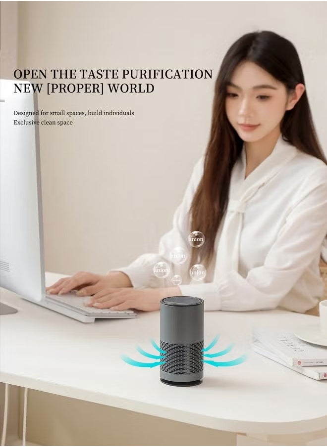 MIXDE - Air Purifier for Home Desktop Air Cleaner for Bedroom Office Car - Image 1