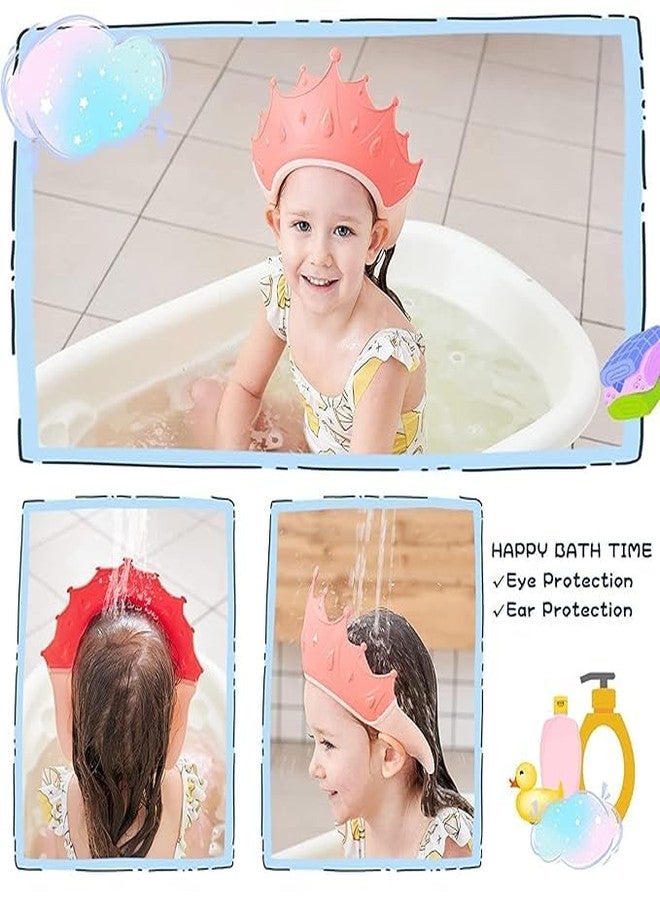 KEEBORI Adjustable Silicone Baby Shower Cap with Crown Design – Mint Green Bath Hat for Infants & Toddlers - Image 4