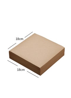 Generic 100-Piece Bread Sandwich Burger Fries Food Grade Oil Proof Paper, Wrapping Baking Tools Gift Tissue, Cake Packaging Paper 18x18cm  - Image 5