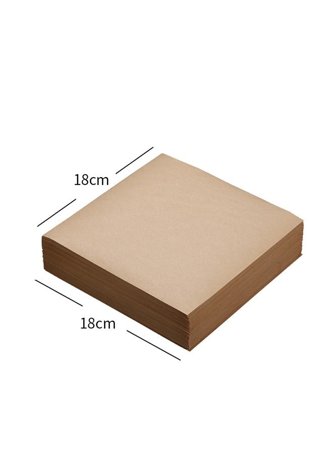 100-Piece Bread Sandwich Burger Fries Food Grade Oil Proof Paper, Wrapping Baking Tools Gift Tissue, Cake Packaging Paper 18x18cm - Image 5