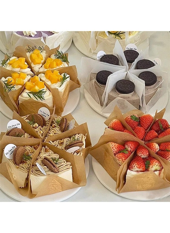 100-Piece Bread Sandwich Burger Fries Food Grade Oil Proof Paper, Wrapping Baking Tools Gift Tissue, Cake Packaging Paper 18x18cm - Image 2