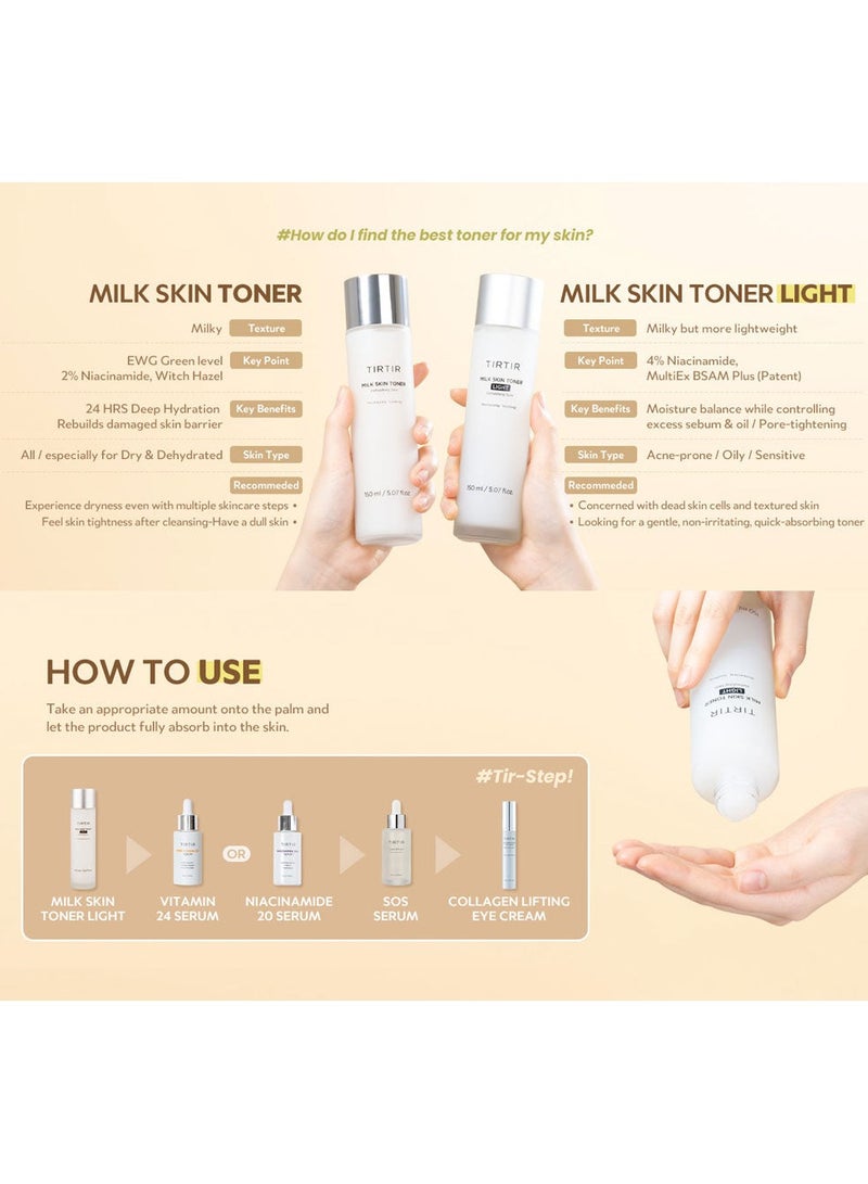 TIRTIR Milk Skin Toner Light 150ml - Image 4