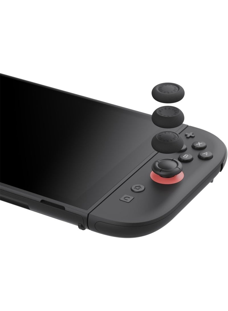 Skull & Co. Thumb Grips Joystick Cap Analog Stick Cover for Nintendo Switch 2 Joy-Con - Black, 3 Pairs (6pcs) - Image 5