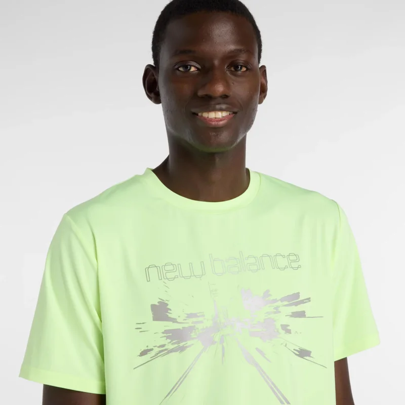 New Balance Afterglow Reflective City Poly T-Shirt for Men | Best Price UAE