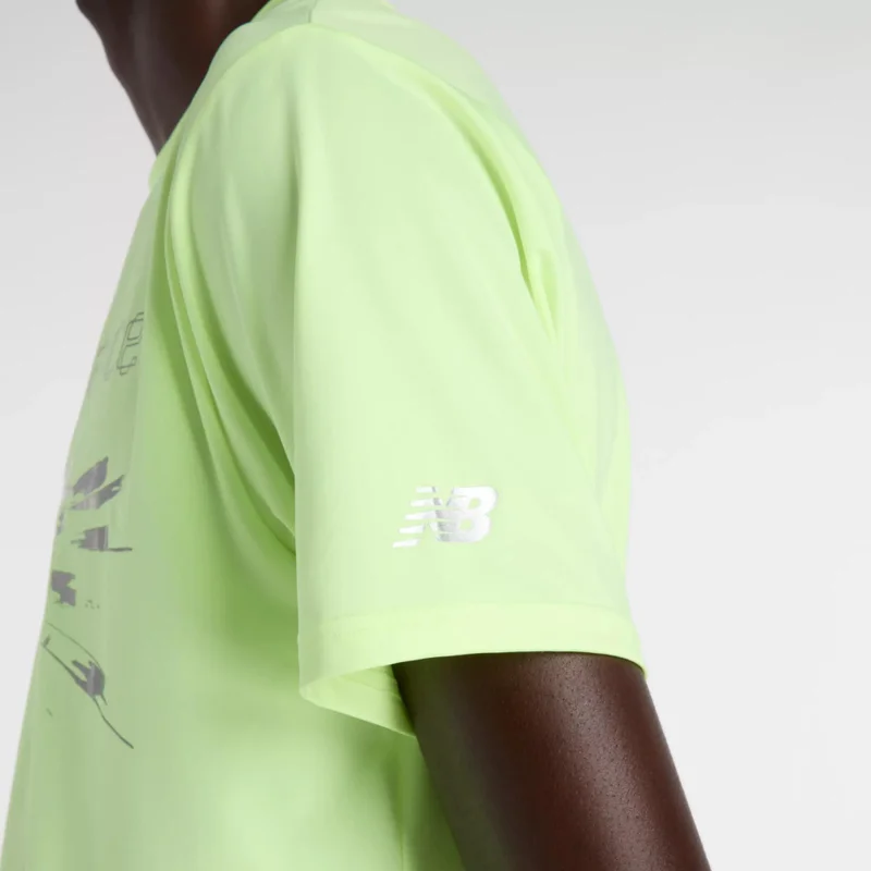 New Balance Afterglow Reflective City Poly T-Shirt for Men | Best Price UAE