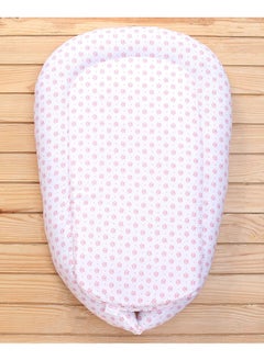 babyhug Babyhug Premium Cotton Nest Gadda Set with Diaper Mat 0-12 Months, 360 Degree Protection, Waterproof Sheet, Kitty Print - Pink  - Image 3