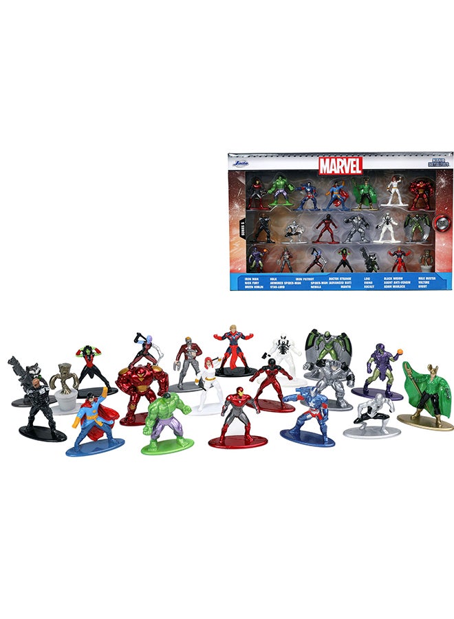 Jada Marvel 20-Pack Nano MetalFigs Wave 5 Die-Cast Mini Figure Set, Officially Licensed Marvel Collectible Figures, 20 Pack, 1.65 Inch Metal Characters, Ages 3+ - Image 3