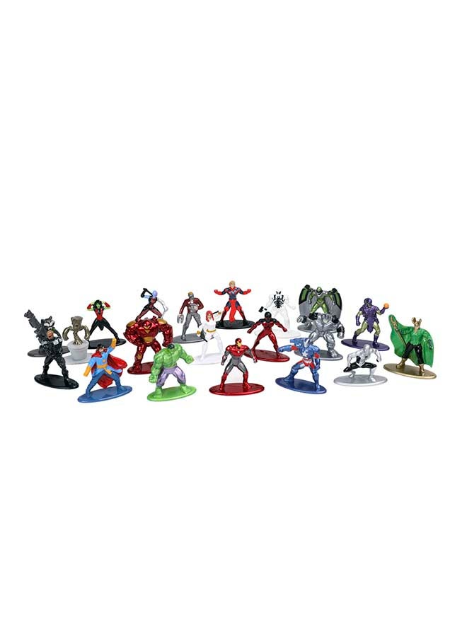 Jada Marvel 20-Pack Nano MetalFigs Wave 5 Die-Cast Mini Figure Set, Officially Licensed Marvel Collectible Figures, 20 Pack, 1.65 Inch Metal Characters, Ages 3+ - Image 2