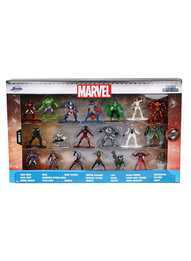 Jada Marvel 20-Pack Nano MetalFigs Wave 5 Die-Cast Mini Figure Set, Officially Licensed Marvel Collectible Figures, 20 Pack, 1.65 Inch Metal Characters, Ages 3+ - Image 4