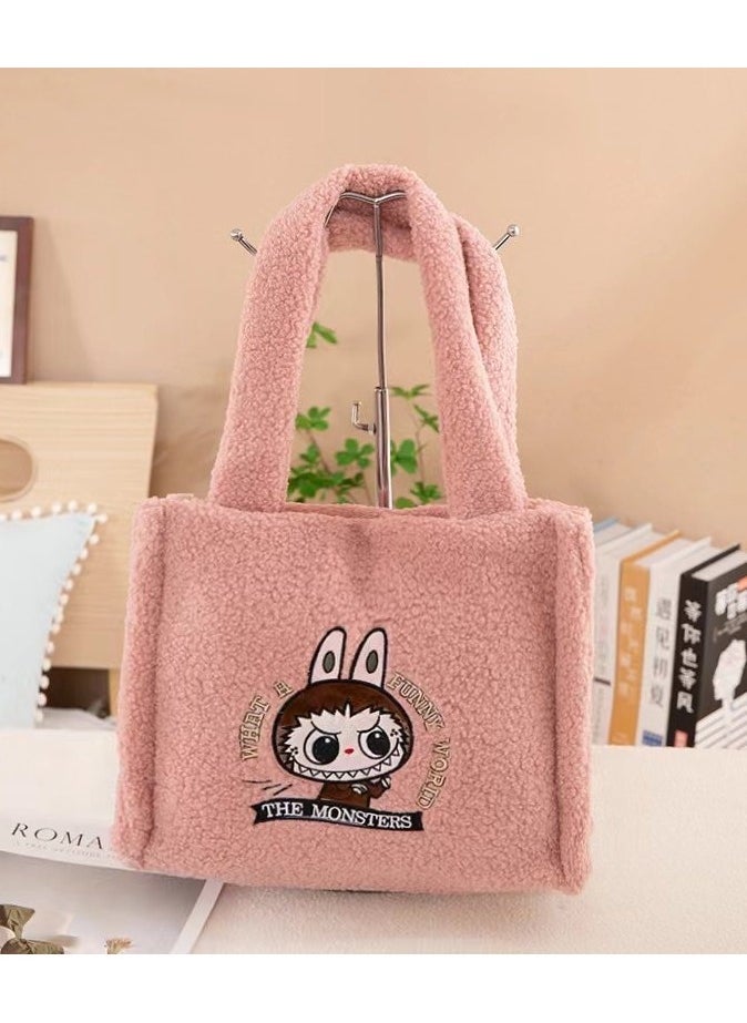 LABUBU Labubu Crossbody Bag Cartoon Backpack Doll Change Plush Bag Backpack