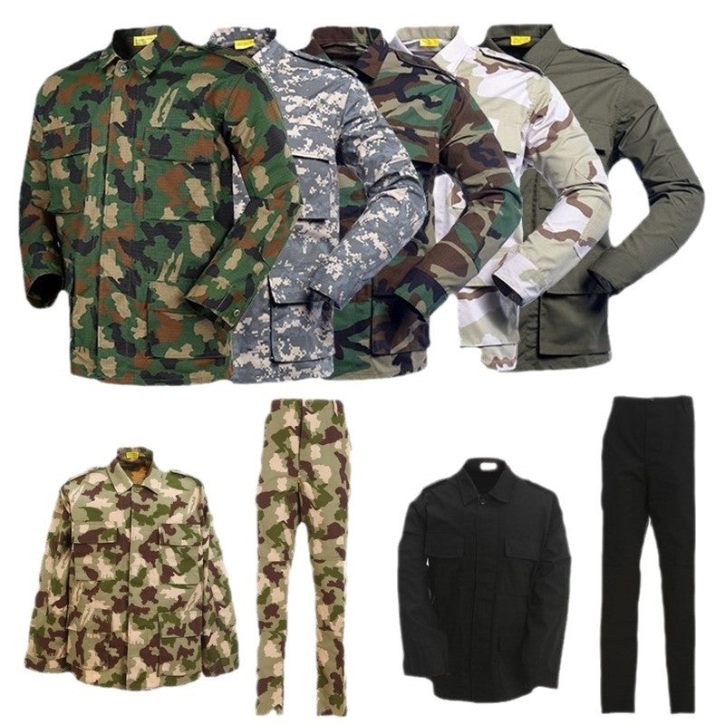 Regular Bdu Training Uniform Outdoor Cs Tactical Suit Labor Protection Pure Cotton Camouflage Uniform Field Training Uniform - Image 2