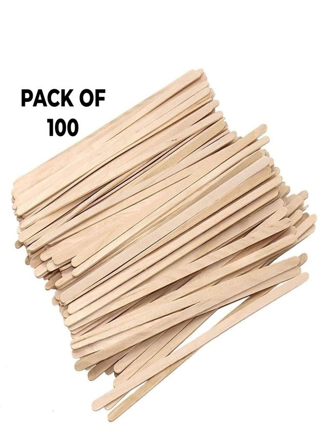 HAZEL Disposable Coffee Stirrer, 14cm (Pack of 100) | Eco-Friendly Wooden Stirrers for Tea, Coffee & Beverages | Ideal for Home, Office & Cafes - Image 2