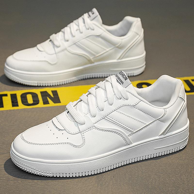 Spring 2024 New All-match White Shoes Quality Mens Shoes Mens Casual Sneakers Trendy Low-top Shoes Cross-border White - Image 1
