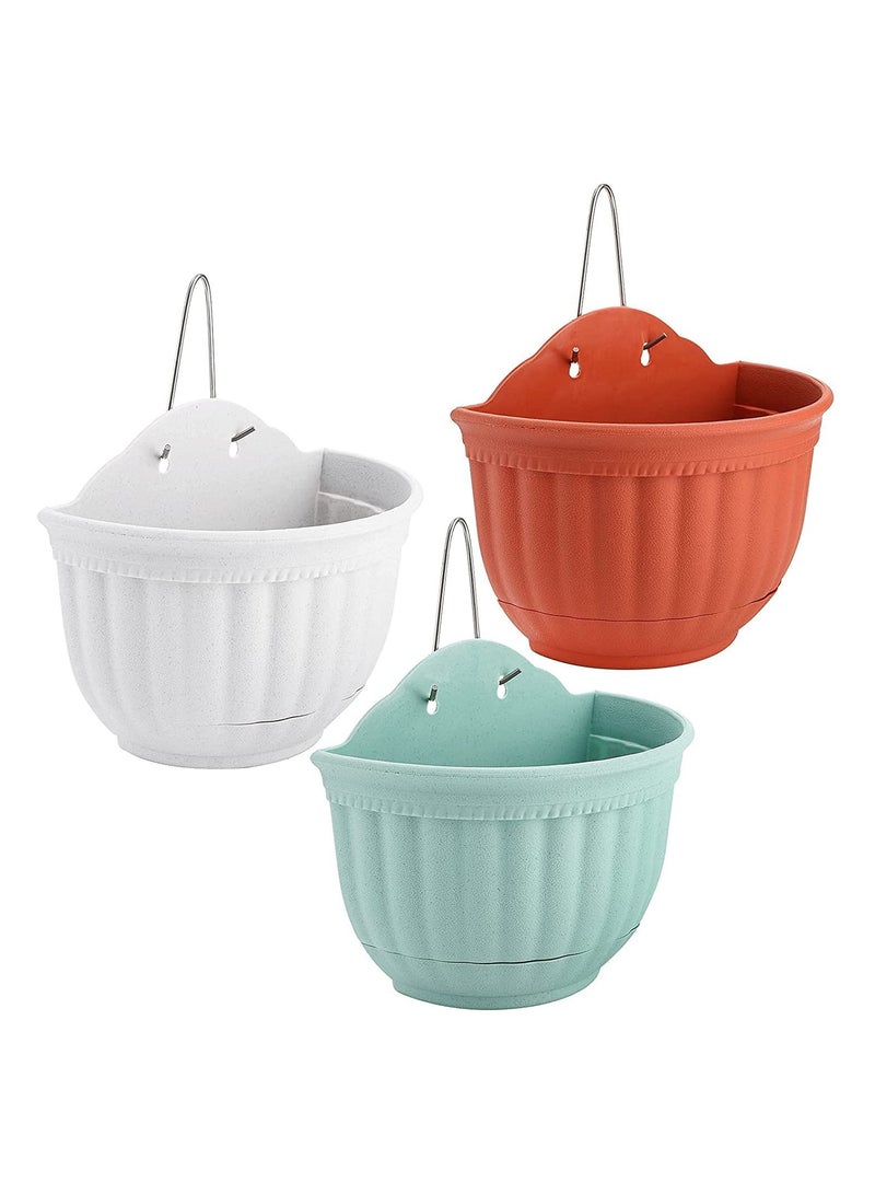 Dubkart Set of 3 Wall Hanging Flower Pots - Image 1