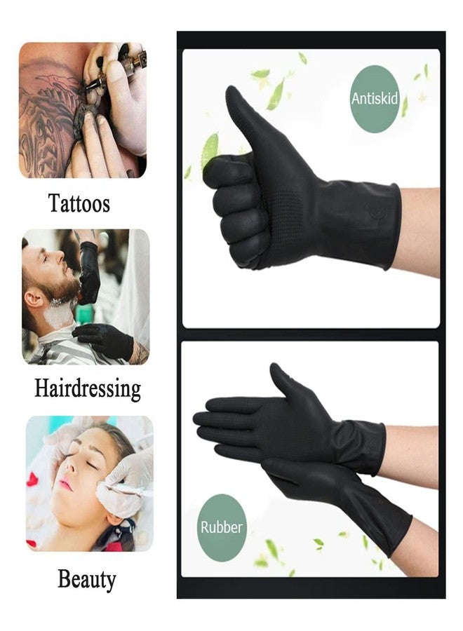 VOVCIG Hair Dye Gloves, 1 Pairs Professional Hair Coloring Accessories Dye Gloves Reusable for Hair Salon Hair Dyeing, 1 Left+1 Right, Black - Image 5