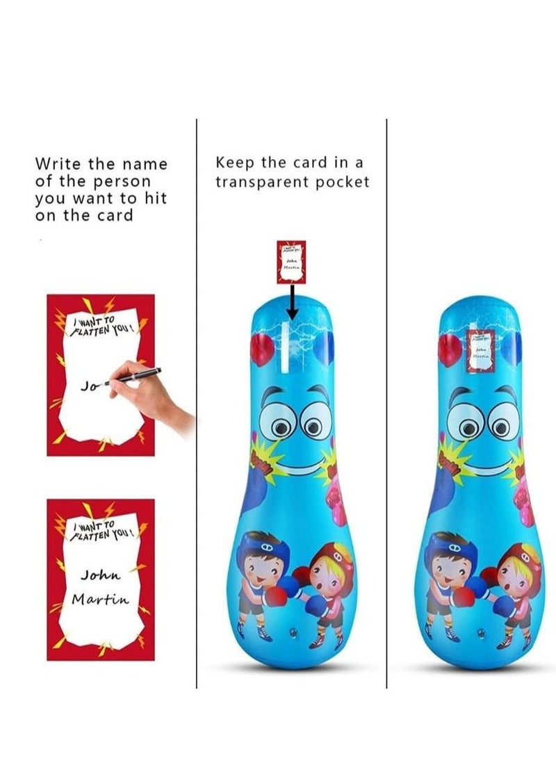Generic 125cm49inch Inflatable Fitness Sandbag For Kids Children,Inflatable Free Standing Fitness Target Stand Tower Bag - Image 5