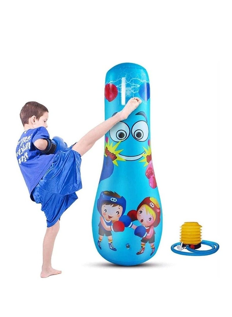Generic 125cm49inch Inflatable Fitness Sandbag For Kids Children,Inflatable Free Standing Fitness Target Stand Tower Bag - Image 2