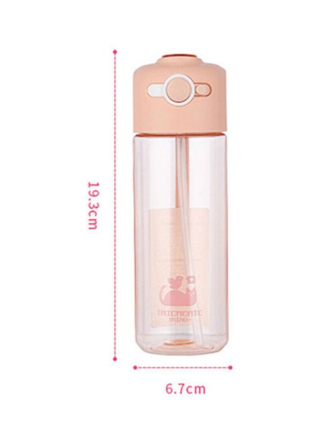 Loquat Adult Plastic Bottle Pink 19.3x6.7cm - Image 2