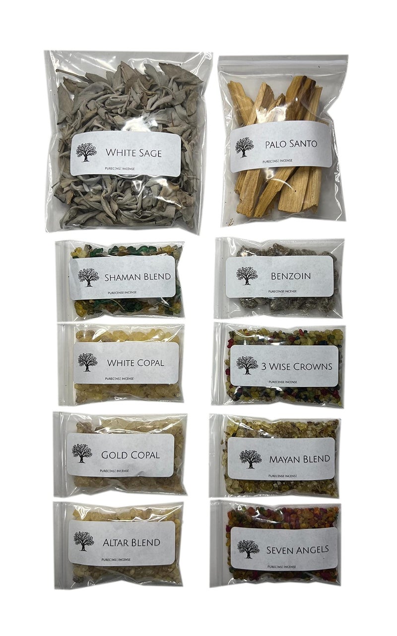 Purecense Gift Boxed Incense Variety Sampler Set of 10 Incense
