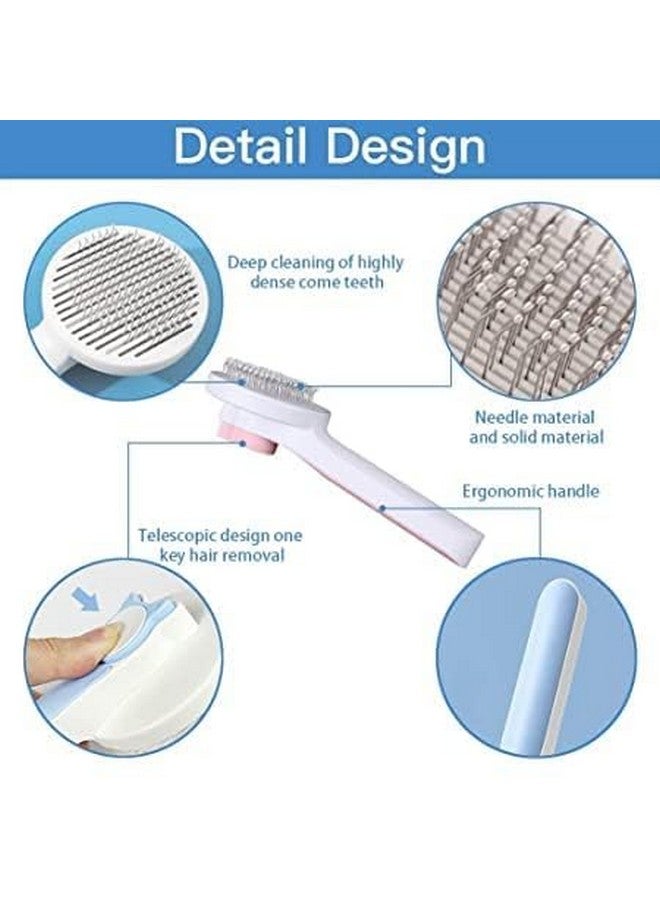 Pet Hair Brush - Shedding And Grooming Brush With Ultra Long Bristle Slicker Brush Easily Removes Floating Hair, Loose Fur, Mats & Tangles - Multicolor (Pack Of 1) - Image 5