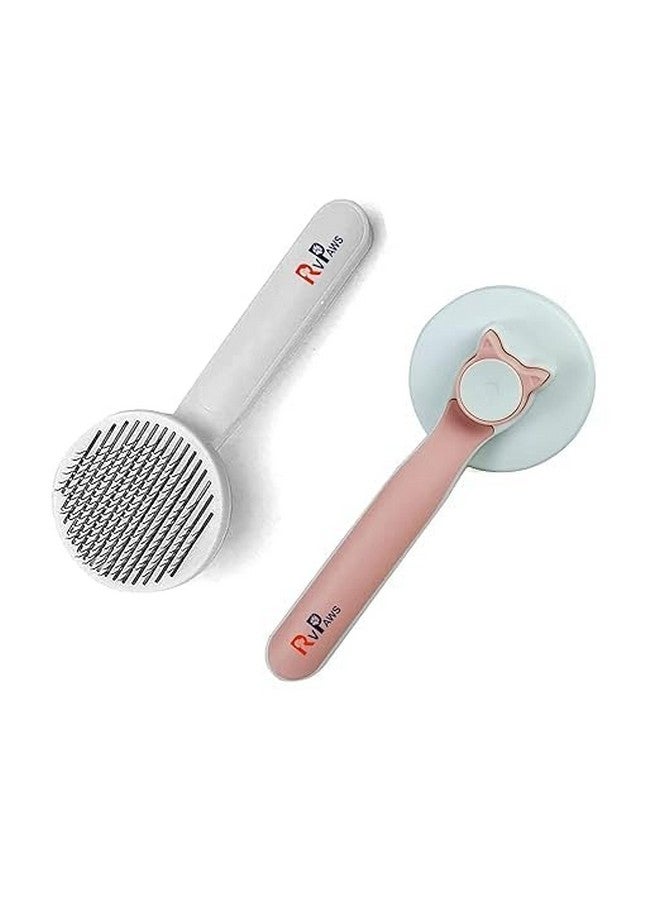 Pet Hair Brush - Shedding And Grooming Brush With Ultra Long Bristle Slicker Brush Easily Removes Floating Hair, Loose Fur, Mats & Tangles - Multicolor (Pack Of 1) - Image 1