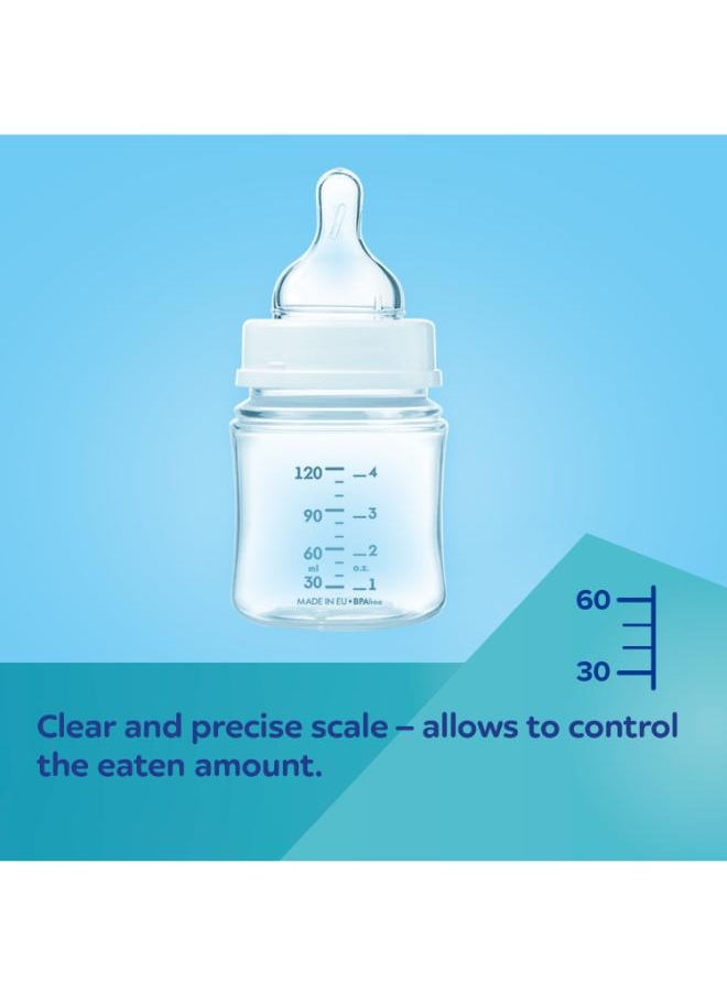 Canpol babies - Wide Neck Anti-colic Bottle with Glowing Handles PP EasyStart 120ml Sleepy Koala - Image 1