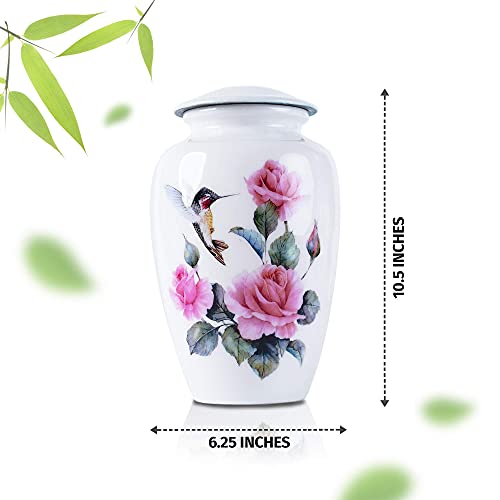 BOLD & DIVINE Hummingbird Adult Cremation Urn | Cremation Urn for Human Ashes Adult Urns for Ashes Cremation Urns for Adult Ashes (Large/Adult Urn) with Unique Velvet Bag for Your Loved One - Image 4