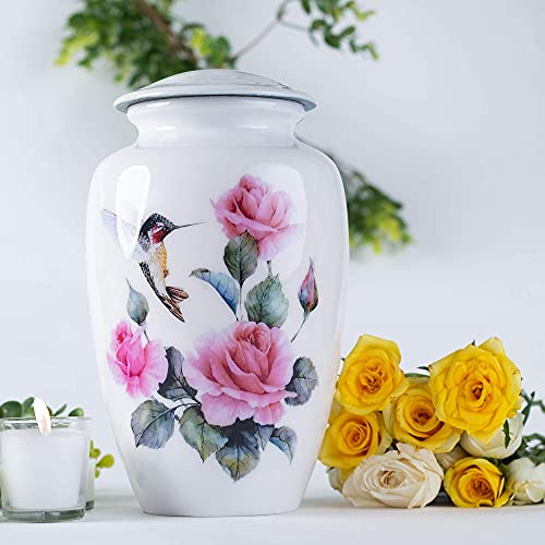 BOLD & DIVINE Hummingbird Adult Cremation Urn | Cremation Urn for Human Ashes Adult Urns for Ashes Cremation Urns for Adult Ashes (Large/Adult Urn) with Unique Velvet Bag for Your Loved One - Image 2