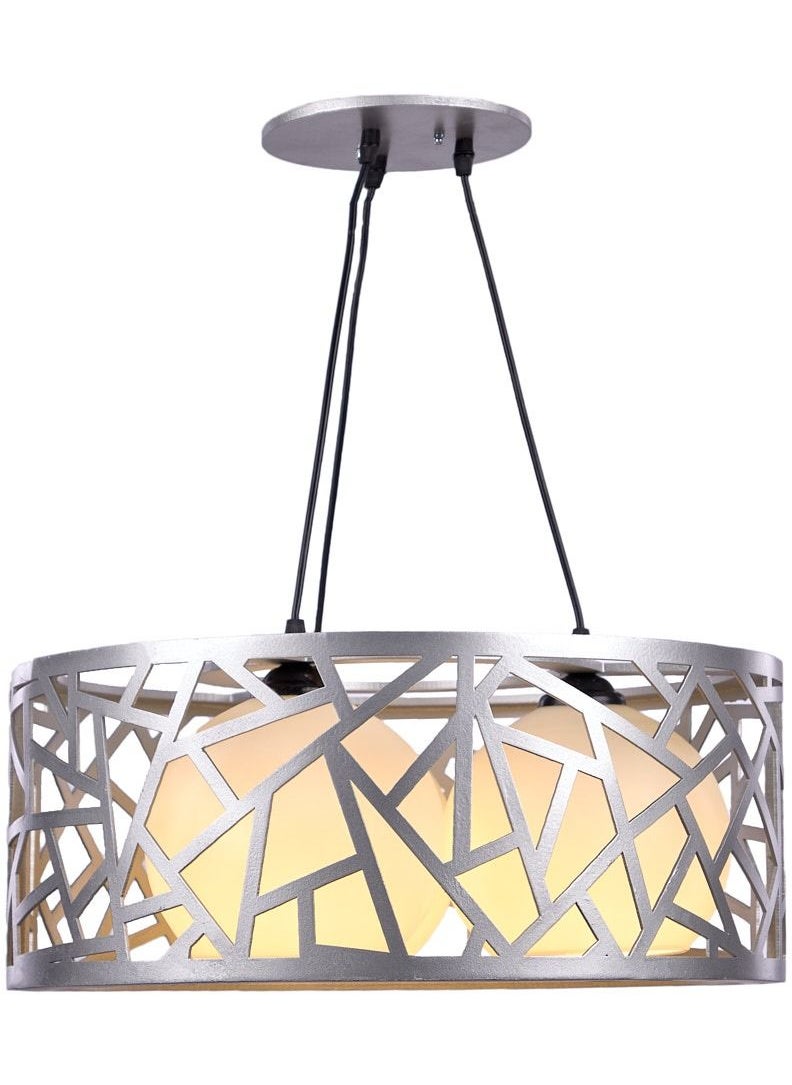 NAGAFA SHOP Modern pendant circle X Silver WXS450  - Image 1