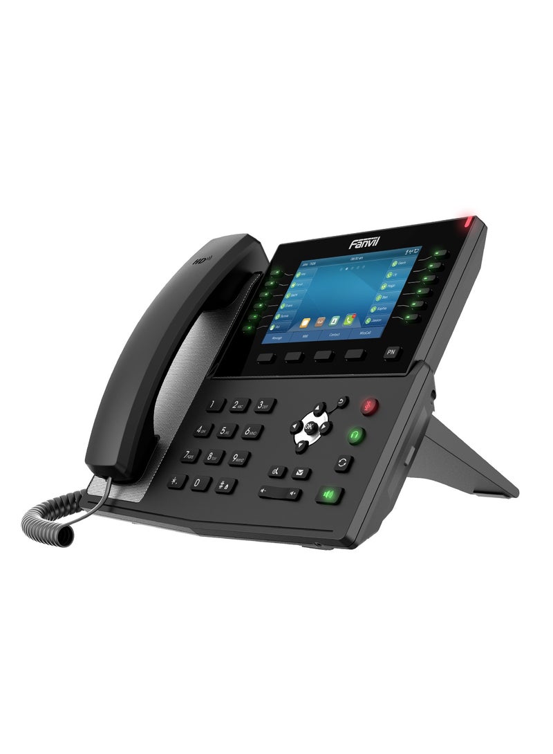 فانفيل Fanvil-X7C Enterprise IP Phone  5-inch-resolution color screen, the telephone also  features 20 SIP lines, HD audio with Opus support, up to 60 DSS keys (12 physical), Built-in Bluetooth - Image 2