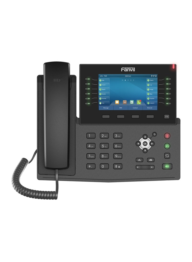 فانفيل Fanvil-X7C Enterprise IP Phone  5-inch-resolution color screen, the telephone also  features 20 SIP lines, HD audio with Opus support, up to 60 DSS keys (12 physical), Built-in Bluetooth - Image 1