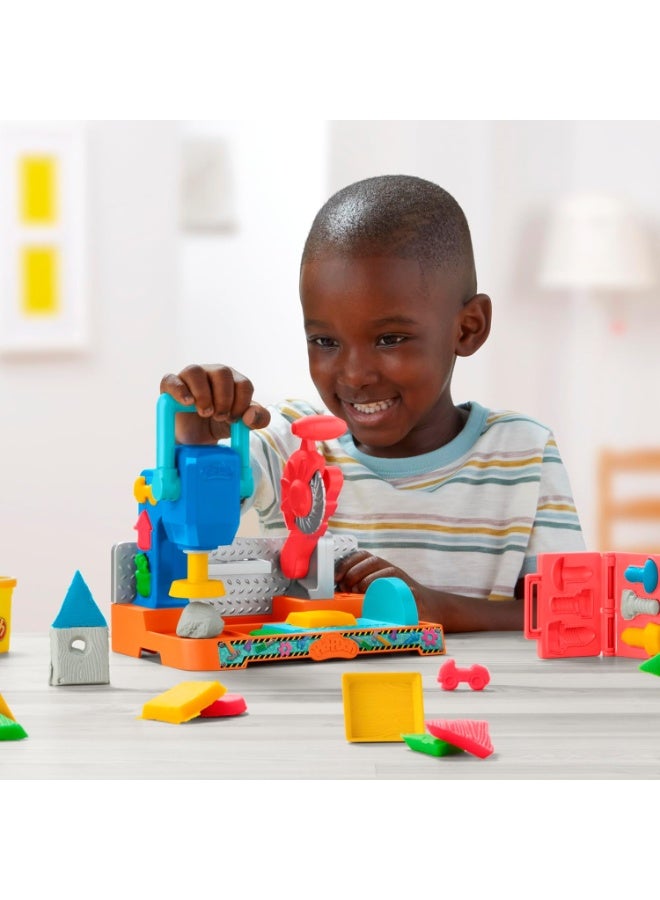 بلاي دوه مجموعة لعب طاولة أدوات المنشار والختم من بلاي دو - ألعاب بناء للأطفال - Image 2