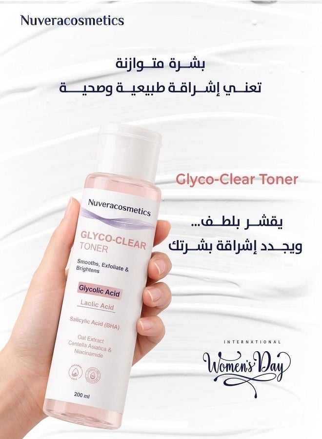 NuveraCosmetics Glyco-Clear Toner - 200 ml - Image 2