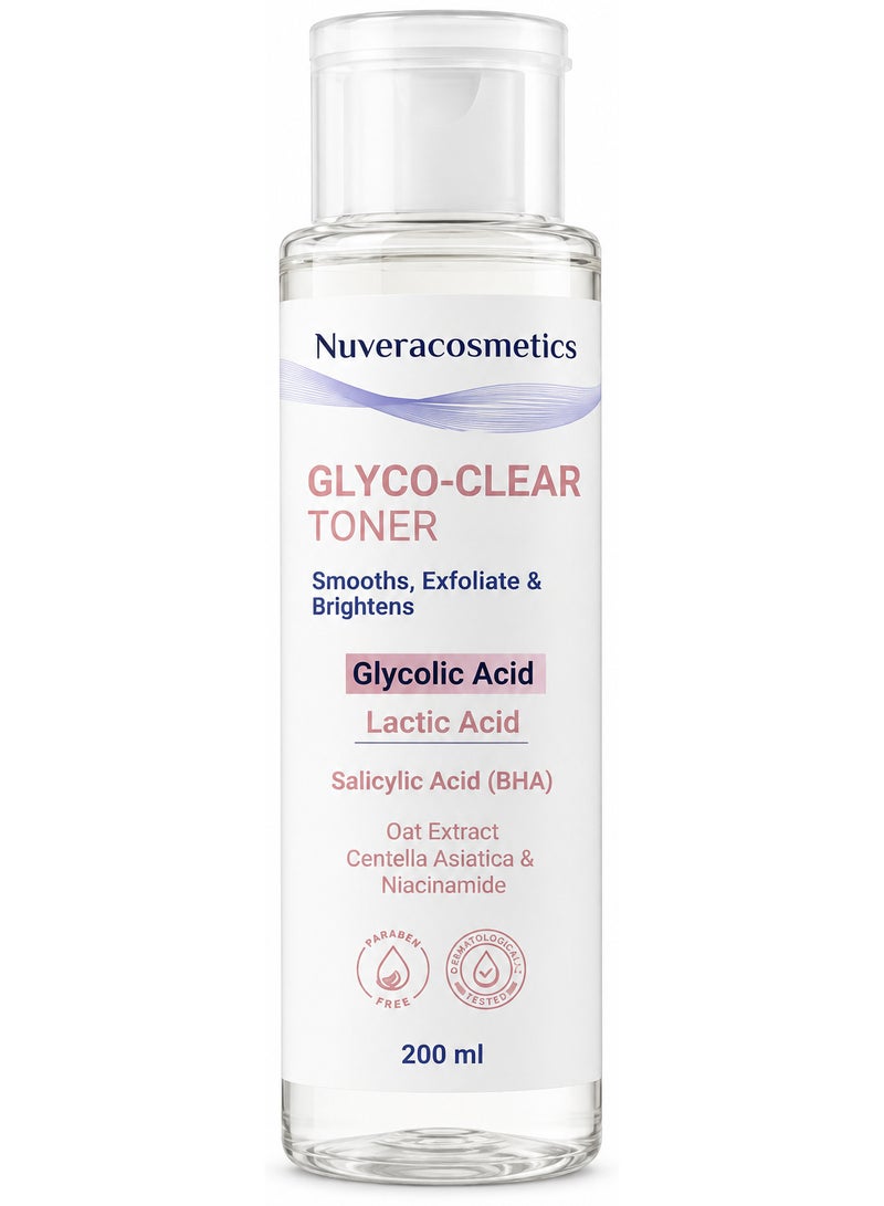 NuveraCosmetics Glyco-Clear Toner - 200 ml - Image 1