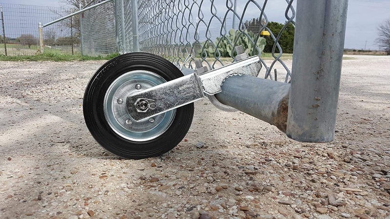 Mofeez Gate Wheel for Metal Swing Gate with 158 Thru 2 Gate Frames Gate Support Wheel for Chain Link Fence Prevent Gate from Dragging