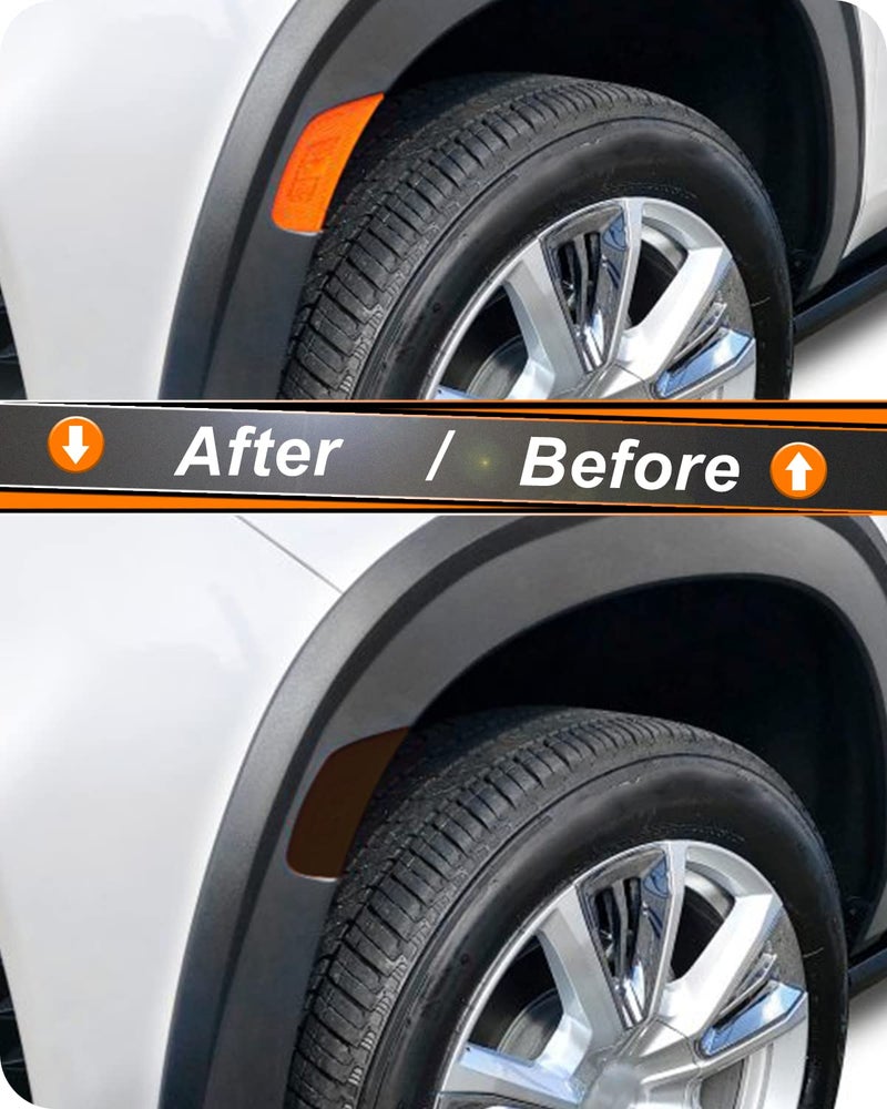NDRUSH Side Marker Lights Tint Film - Precut Marker Light Overlay Wrap Cover - Compatible with 2021-2022 Chevy Tahoe, Suburban, Cadillac Escalade/Escalade ESV, GMC Yukon XL - Image 4