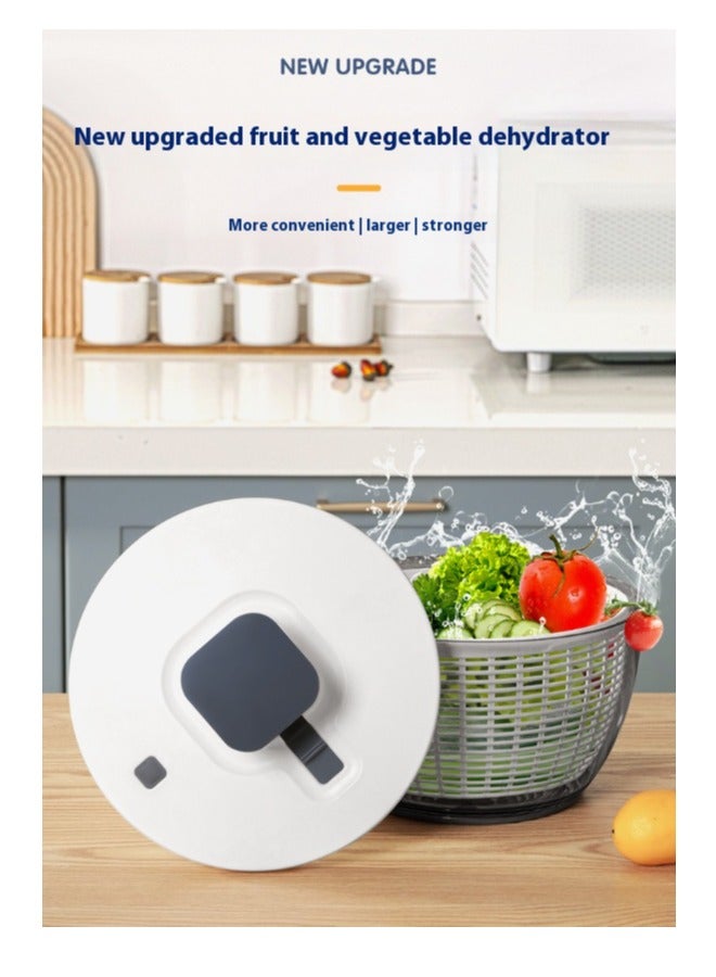 عربست مجفف الخضار ، سلطة الفاكهة الدوار ، مجفف المنزل 6 لتر ، استنزاف إكسسوارات خضروات المطبخ ، سلة السلطة - Image 3
