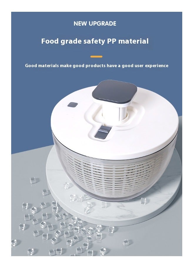 عربست مجفف الخضار ، سلطة الفاكهة الدوار ، مجفف المنزل 6 لتر ، استنزاف إكسسوارات خضروات المطبخ ، سلة السلطة - Image 2