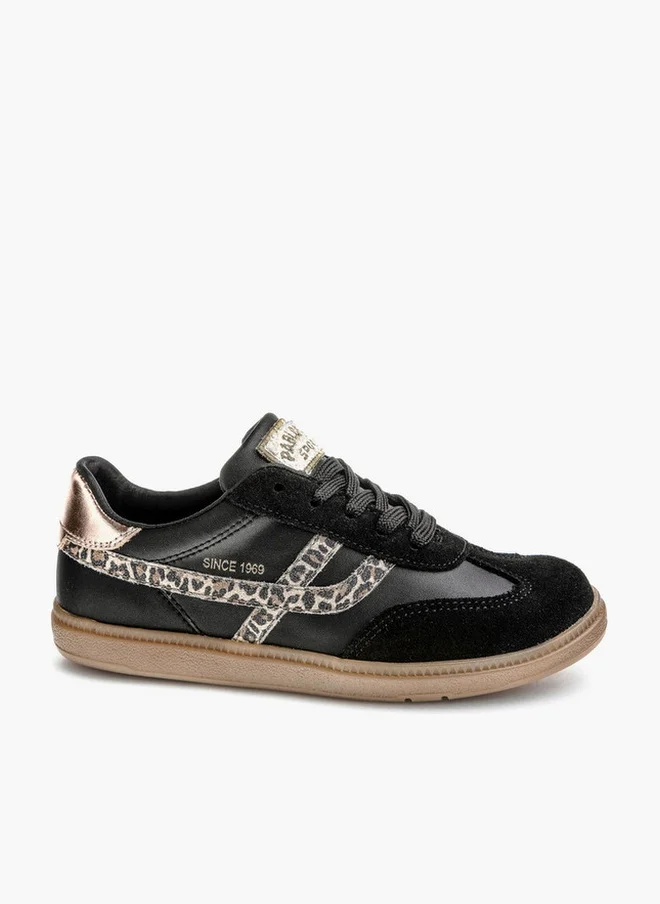 Pablosky Girls' Lace-Up Sneakers School Shoes
