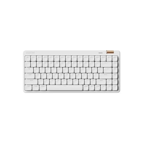 Lofree Flow Lite 84 Keys Low Profile Mechanical Keyboard, 75% Swappable Rechargeable Wireless Keyboard with 2.4G Receiver, Bluetooth and Wired Connection for Windows, Mac/Specter Linear Switches (Off-White) - Image 1