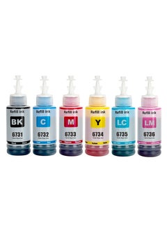 Premium 673 T673 T6731 Refill Ink Premium Compatible Color Bulk Water Based Bottle for Epson L800 L805 L1800 Printer  - Image 1