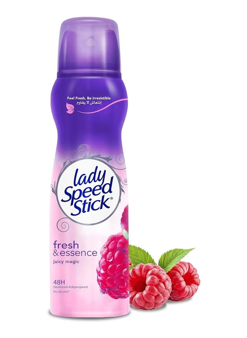 Lady Speed Stick Fresh & Essence Deodorant with Violet Berry Scent 