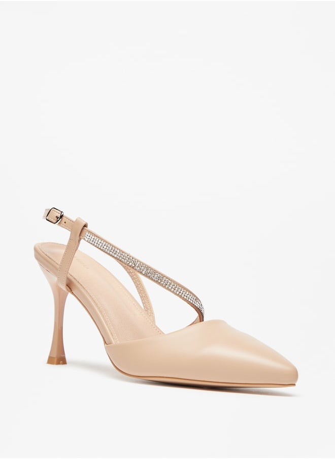 Flora Bella By Shoexpress - Women's Embellished Pumps with Buckle Closure and Stiletto Heels - Image 1