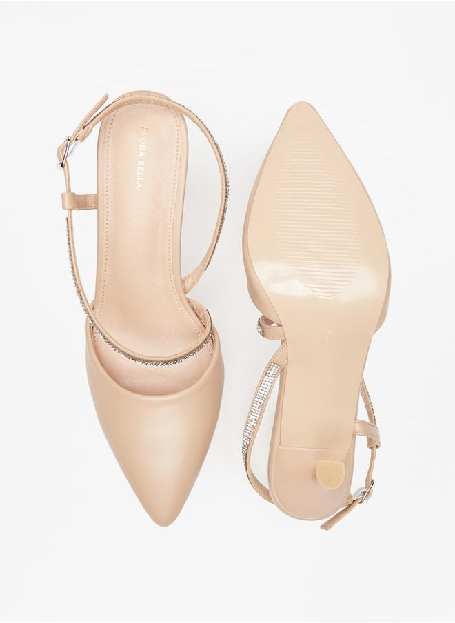 Flora Bella By Shoexpress - Women's Embellished Pumps with Buckle Closure and Stiletto Heels - Image 1
