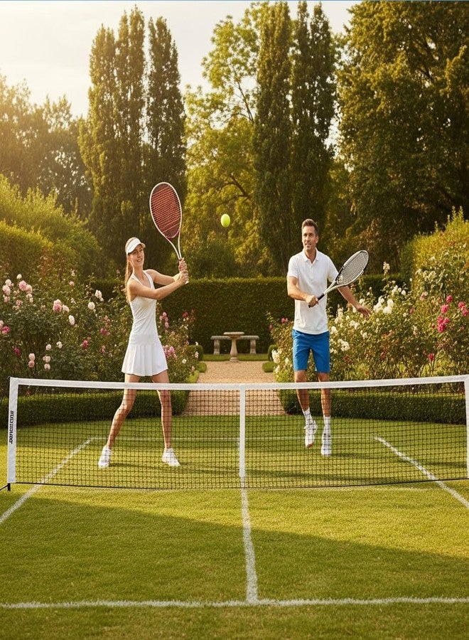 دولفي مضارب تنس دولفي الترفيهية للكبار | مضارب تنس خفيفة الوزن للغاية للطلاب والتدريب والمبتدئين مع مقابض إضافية وحقيبة حمل | ألعاب خارجية (25 بوصة) - أحمر - Image 3