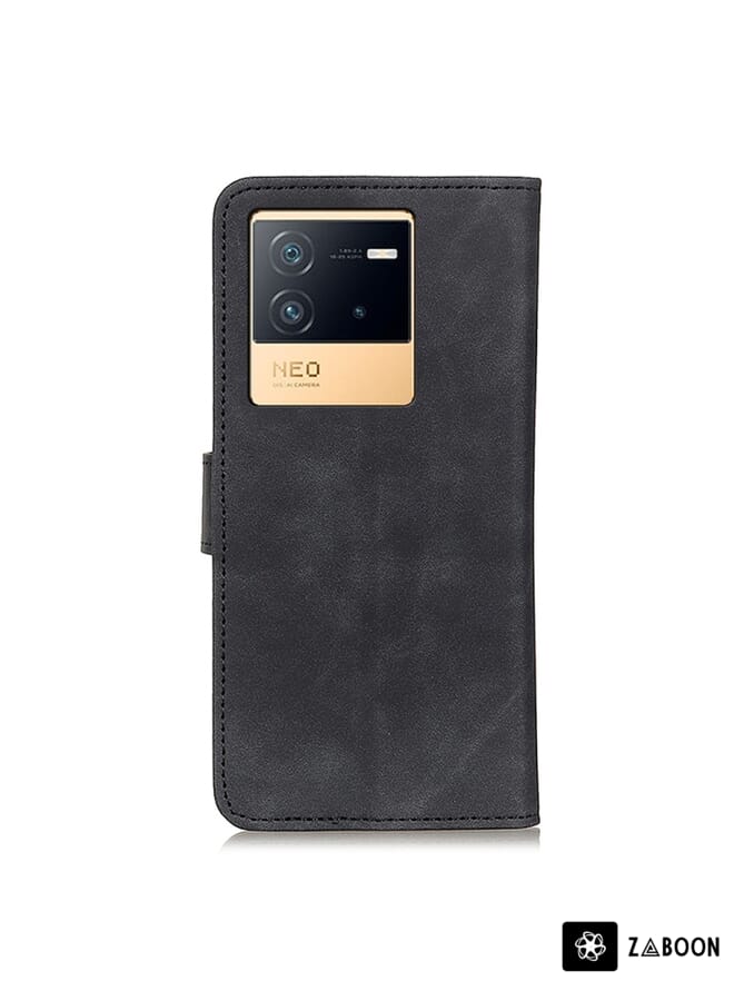 Zaboon Protective Case For vivo iQOO Neo6 / Neo6 SE / T2 5G KHAZNEH Retro Texture Flip Leather - Image 3