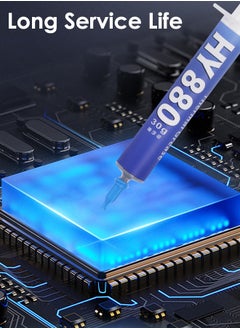 Halnziye Premium Performance Thermal Paste for Cooling All Processors CPU GPU PC PS4 Xbox Computers and Consoles High Thermal Conductivity Thermal Paste Long Durability Safe Application Non-Conductive  - Image 5